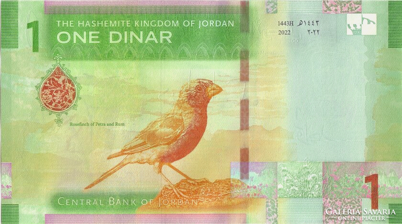 Jordánia 1 Dinár 2022 UNC