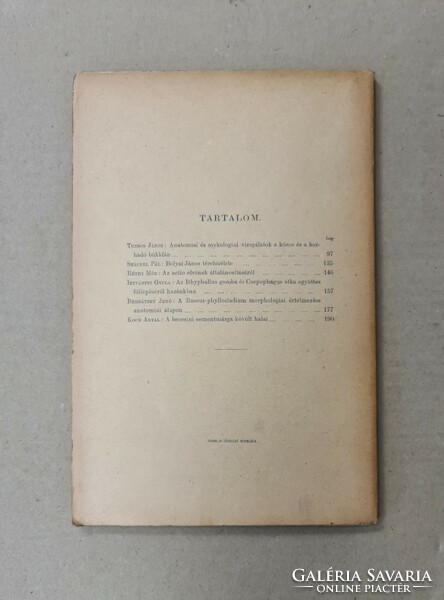 Mathematikai és Természettudományi Értesitő - XXI. Kötet, 2. Füzet (1903) Csak egyben eladó 21 db!!!