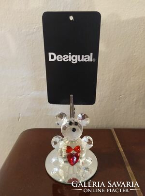 Polished glass figure, photo holder