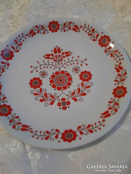 Piros gyüjtöi  falidisz tányér 24 cm