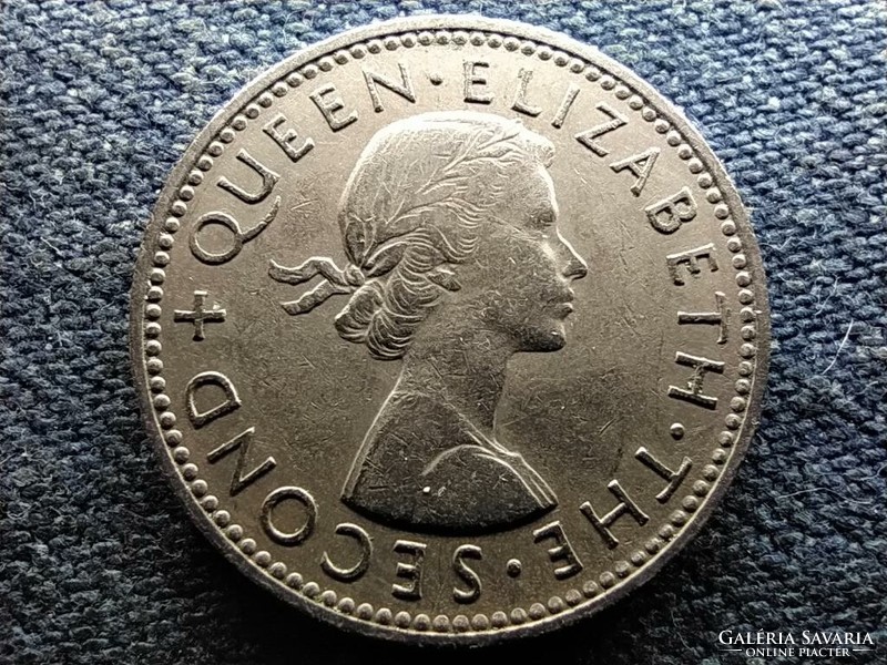 Új-Zéland II. Erzsébet 1 shilling 1957 (id66383)