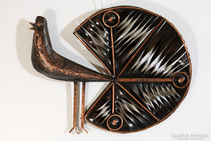 Robert Jajesnica peacock 22x26.5cm | copper bird sculpture