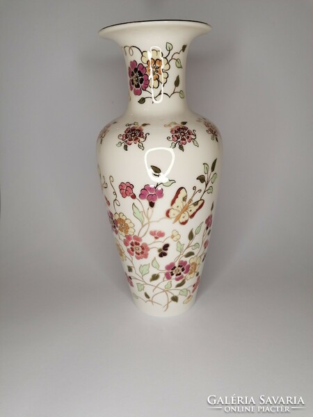 Large butterfly vase by Zsolnay, 27 cm. New. From collection.