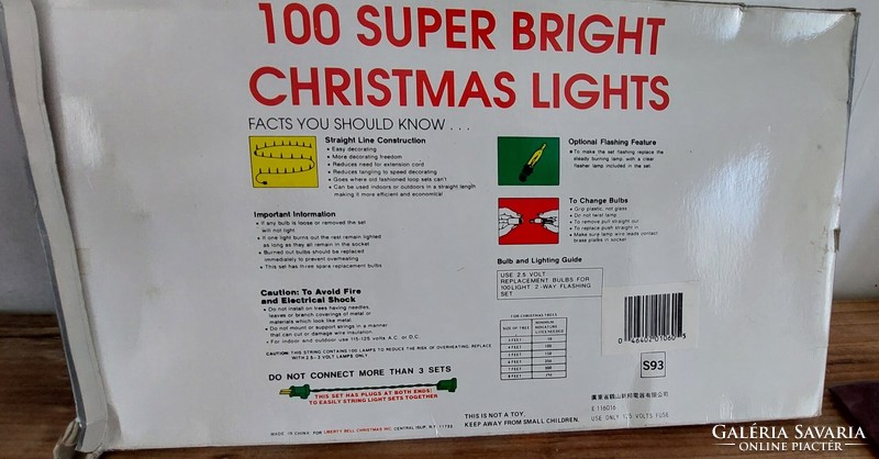 110 volts! Retro, vintage 100 super bright outdoor and indoor Christmas tree light bulbs, I can't test it