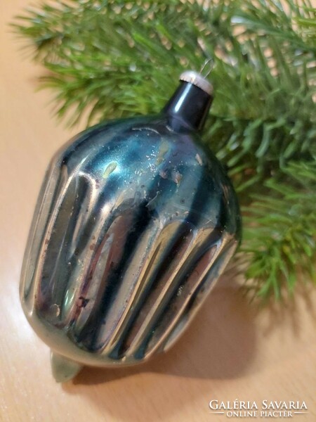 4 Pcs retro glass pine ornaments Christmas decoration