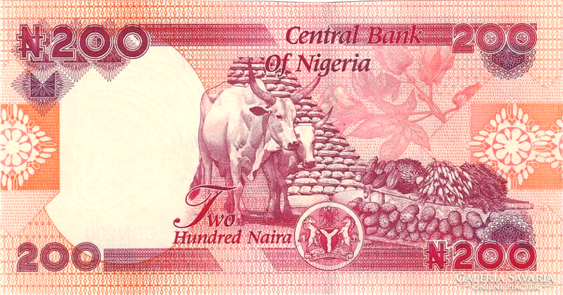 Nigéria 200 niara 2022 UNC