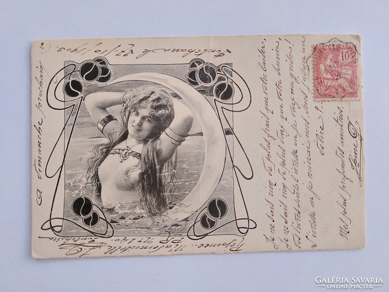Old postcard 1902 nude postcard