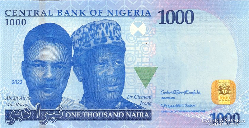 Nigéria 1000 niara 2022 UNC