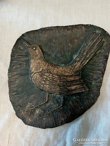 Wall picture, relief with bird, 1970