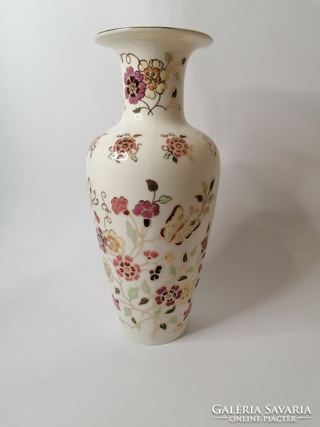 Large butterfly vase by Zsolnay, 27 cm. New. From collection.