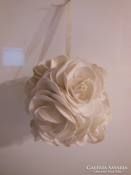 Rose ball - 12 cm - washable - sponge-like material - flawless