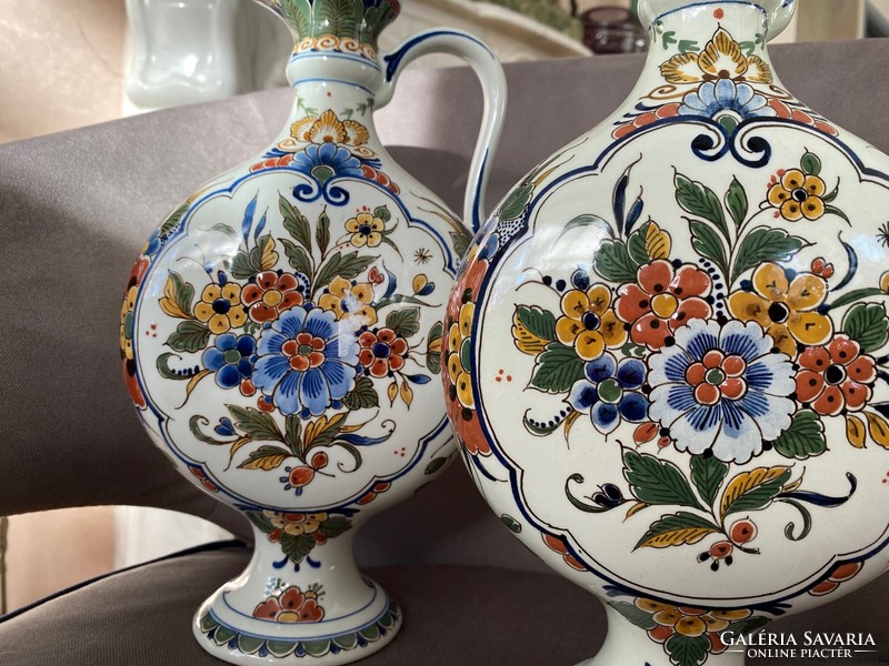 Pair of Delft vases