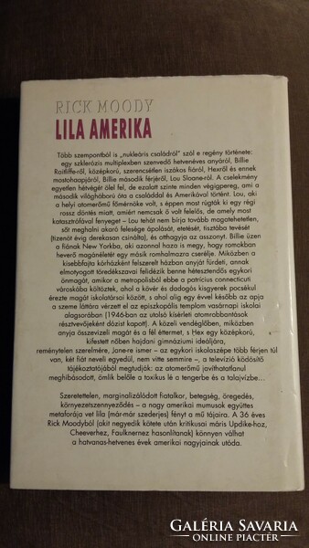 Rick moody: purple America, Europe book publisher, 1999.