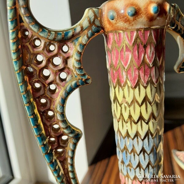 Pair of historicizing ceramic 