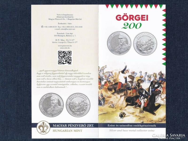Görgei Artúr születésének 200. évfordulójára 2000 Forint 2018 prospektus (id67452)