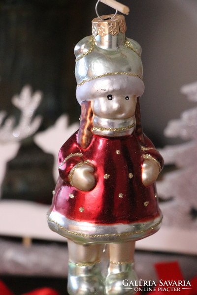 Handmade little girl Christmas tree decoration