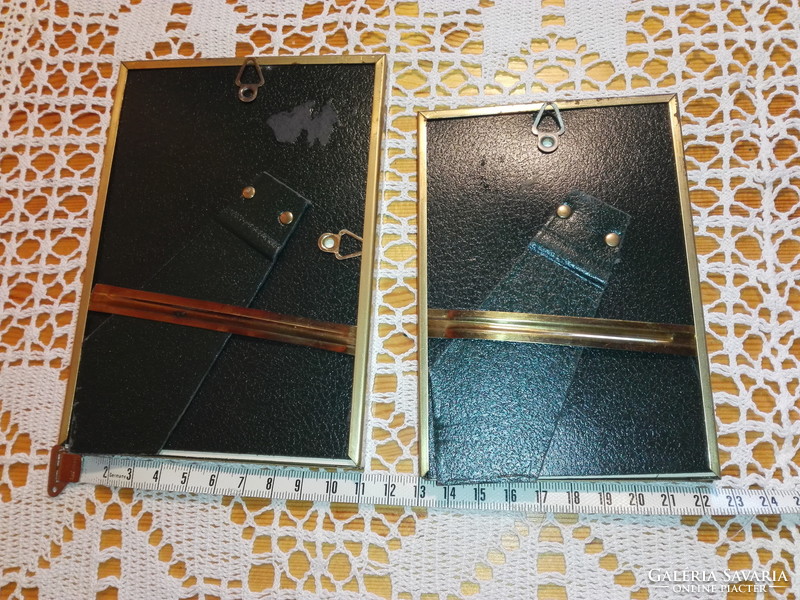 Photo holder with copper frame, table, wall... 2 pcs.