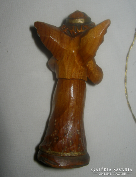 Old carved wooden angel