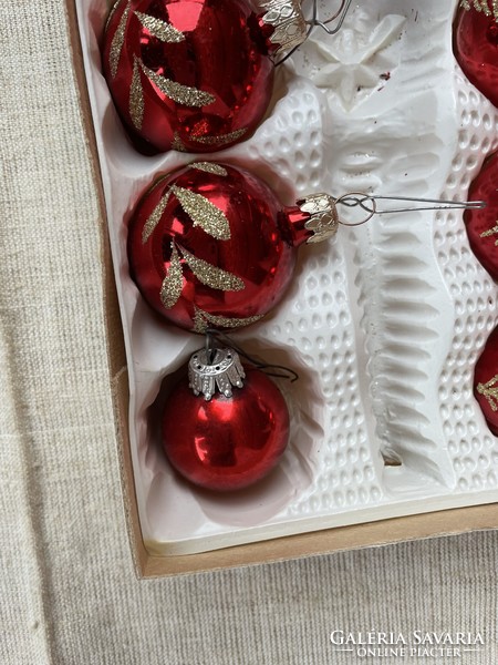 Gyönyörű vegyes üveg gömb karácsonyfadísz  dísz csomag karácsonyi.      üveg