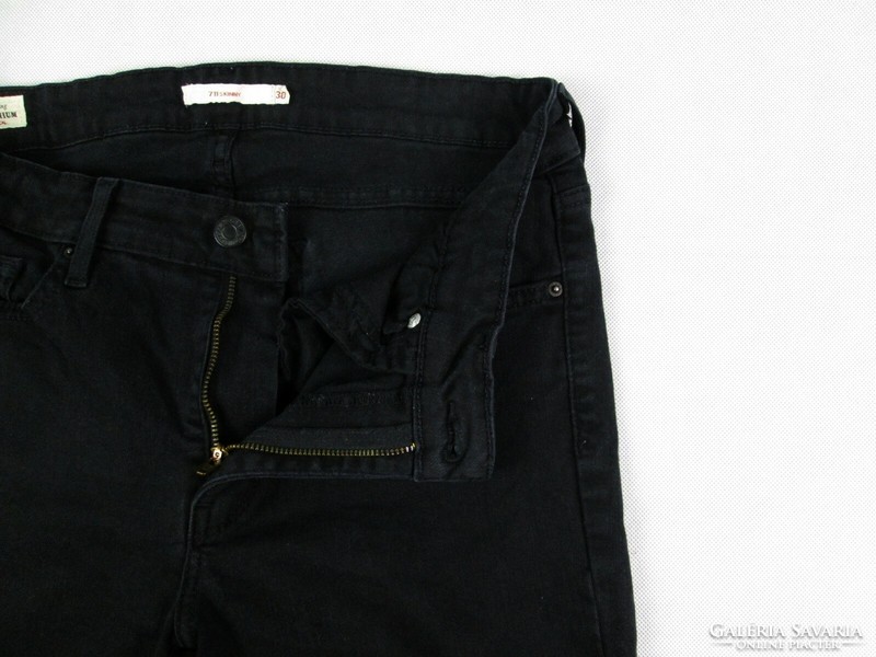 Original Levis 711 skinny (w30 / l30) women's black stretch jeans