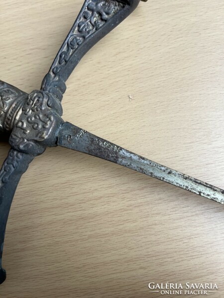 Antique xx. Fencing dagger r0 with historico handle from the beginning of the century