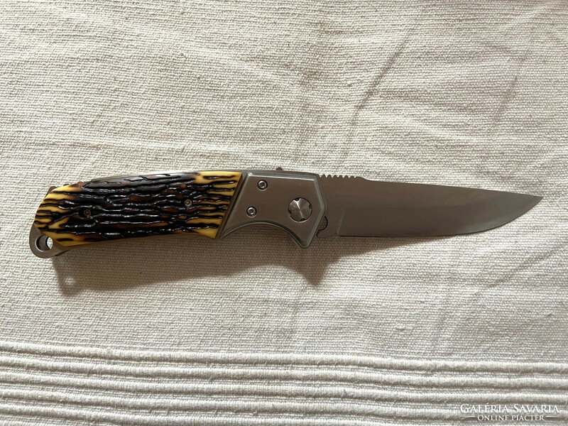 Spring-loaded knife with built-in compass + field pattern case
