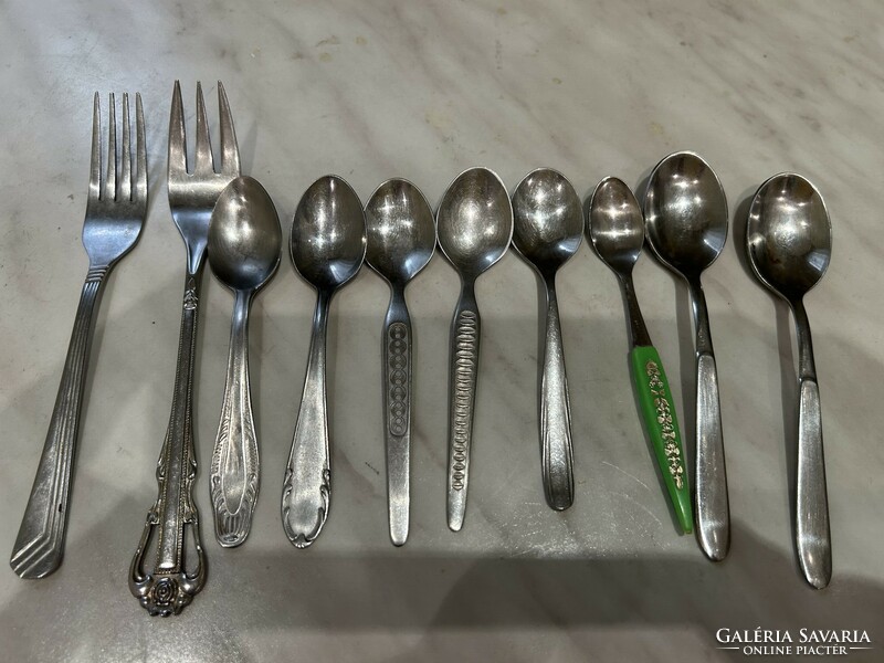 Spoons and forks from the 80s. Retro