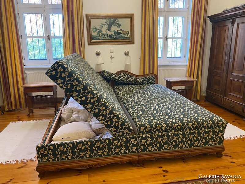 Inlaid bedroom set from the 1930s from the workshop of the mahunka manufactory