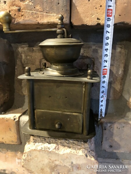 Antique copper coffee grinder in good condition