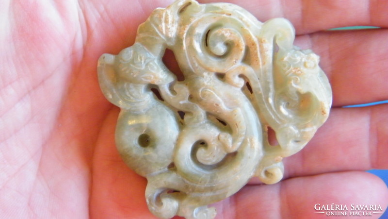 Antique hetian jade, talisman, or amulet. Iii.