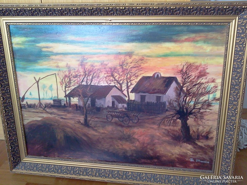 Painting farm world canvas oil painting