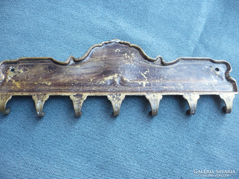 Old cast copper wall key holder
