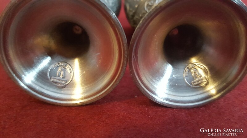 Rare pewter short drink cup 2 pcs.