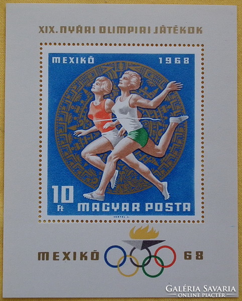 1968. Olimpia (III.) - Mexikó blokk **