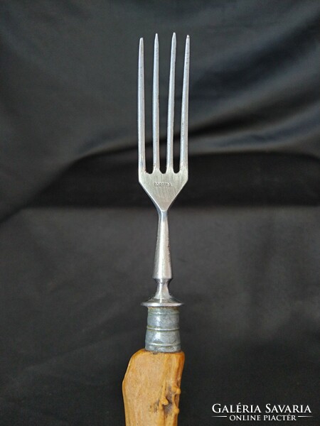 Fork with antler handle