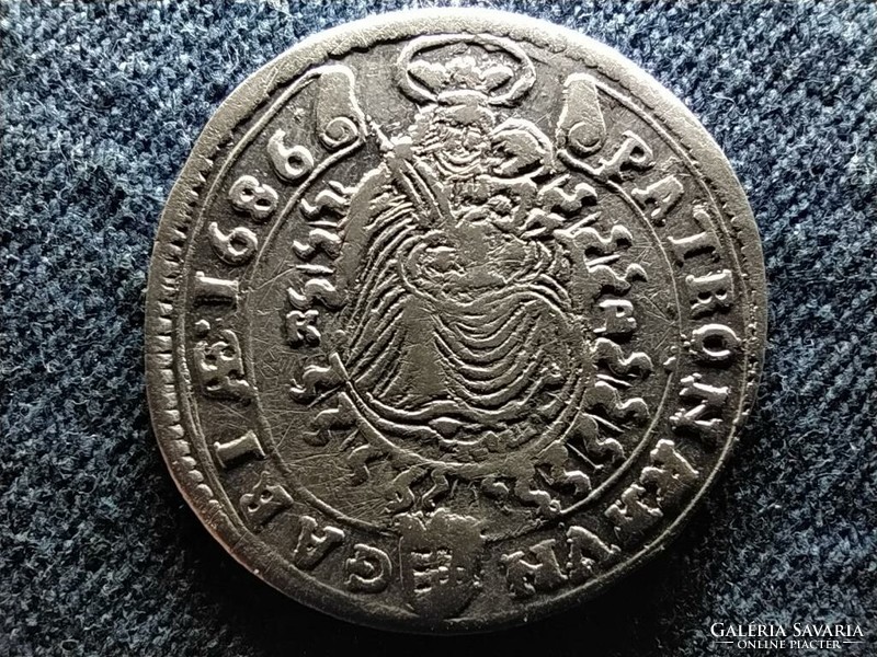 I. Lipót (1657-1705) ezüst 15 Krajcár (1677-1686) 1686 KB (id57024)