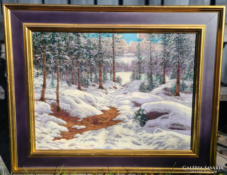 Viktor Olgyai -winter forest-
