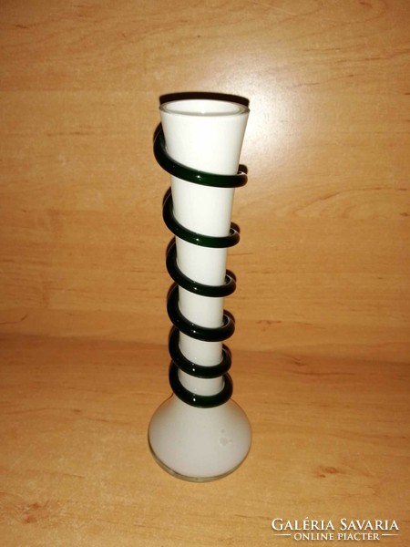 Muranoi egyszálas üveg váza - 20,5 cm (10/d)