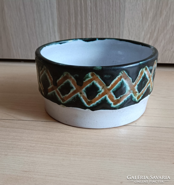 Retro ceramic ikebana with am marking