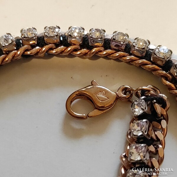 Original swarovski necklace or double bracelet 33 +6cm