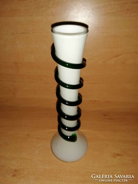 Muranoi egyszálas üveg váza - 20,5 cm (10/d)