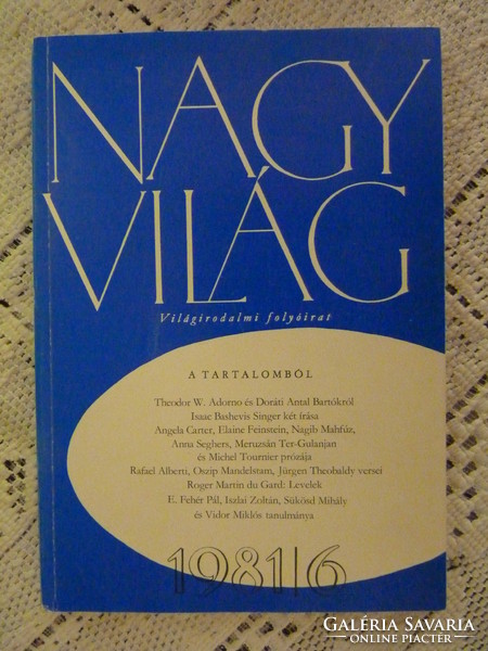 Nagyvilág - világirodalmi folyóirat - 1981