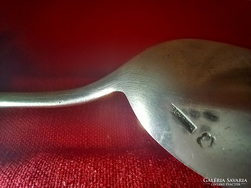 Rarity!!! Silver stew/meat scoop (bachruch) with silver meat fork