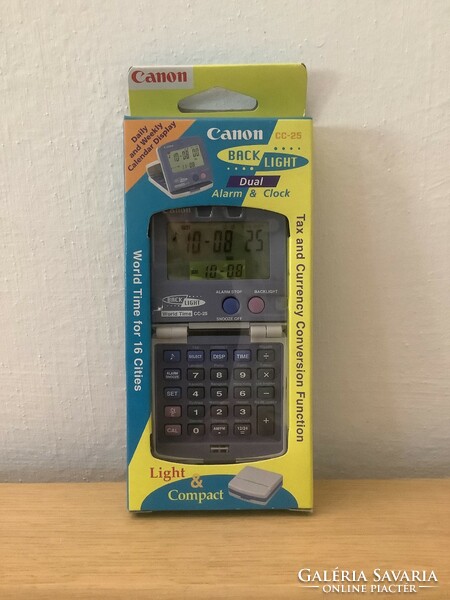 Canon cc-25 electric calendar, clock and calculator calendar