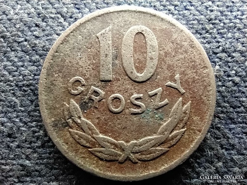 Second Republic of Poland (1944-1952) 10 groszy copper-nickel 1949 (id71327)