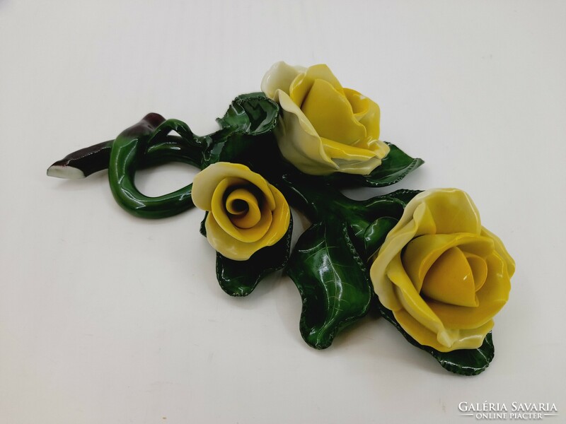 Nagyméretű Herendi rózsa, 17 cm