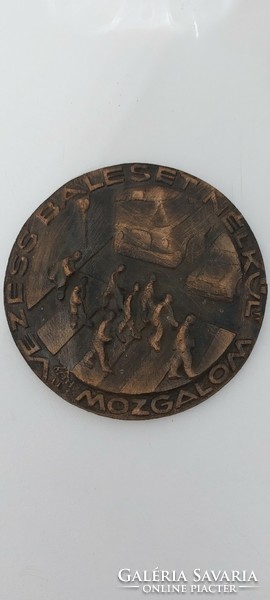 Bronze plaque accident-free driving in original case