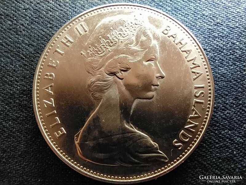 Bahamas ii. Elizabeth (1952-) .925 Silver $5 1970 (id67587)