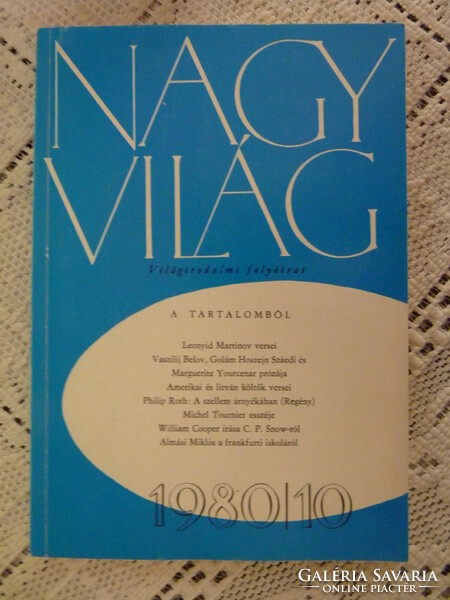 Nagyvilág - world literature magazine - 1980