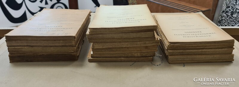 Mathematical and natural science journal - 21 volumes mixed (1895-1920). Uncut specimens !!